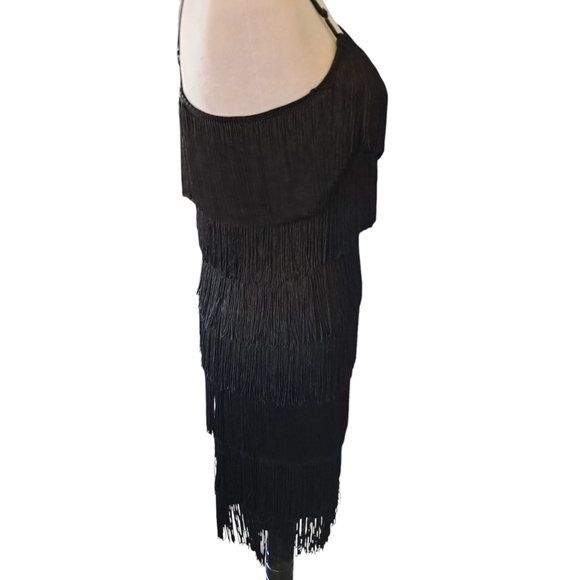 Cheryl Creations Black Fringe Dress - Picture 4 of 8